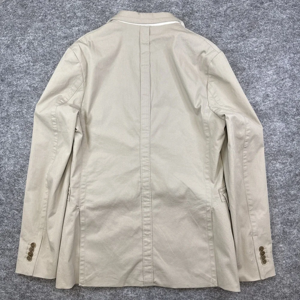 Banana Republic blazer‎ men's 38R neutral sand cotton stretch modern slim fit